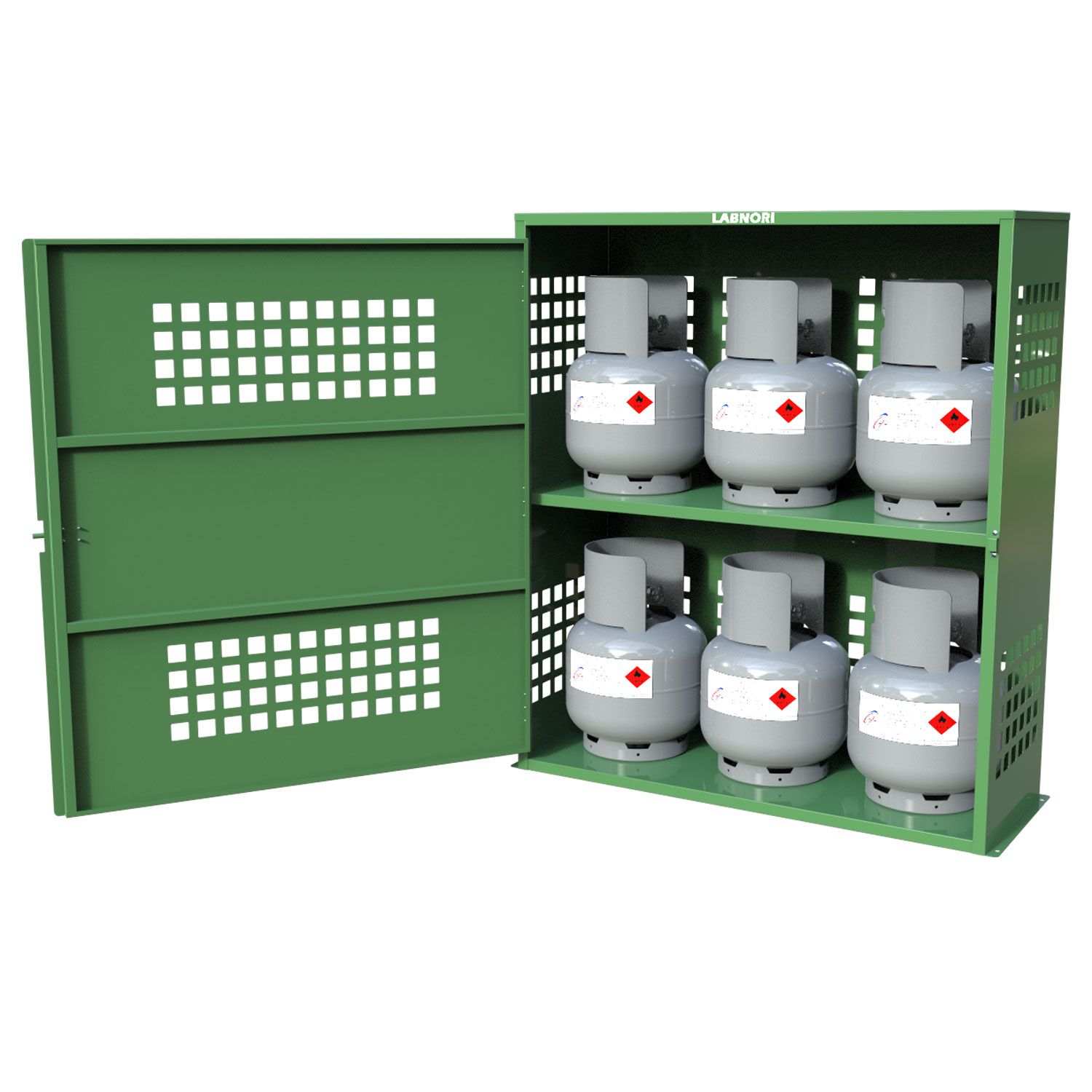 LPG Gas Cylinder Storage Cage – 6 x 9kg Bottle