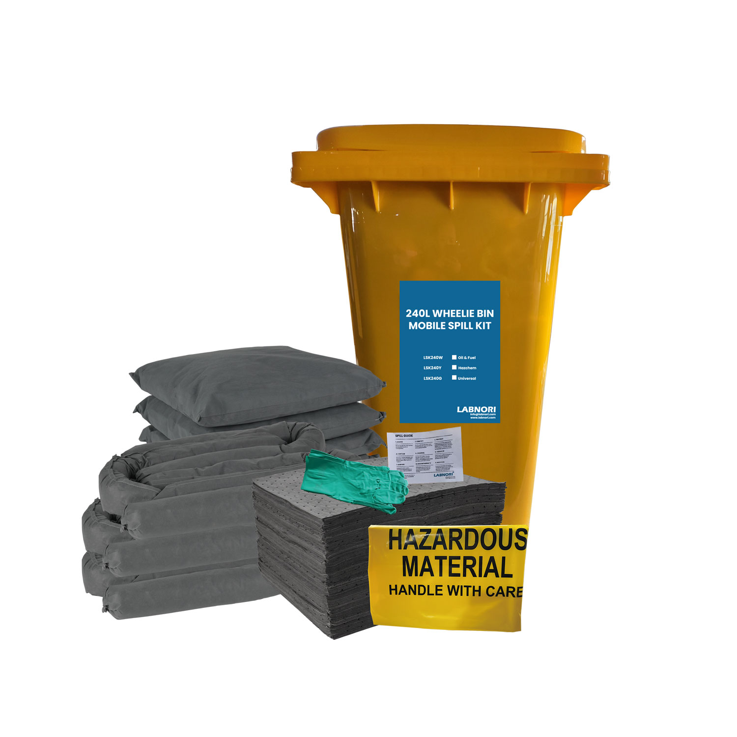 240L Universal Wheelie Bin Spill Kits