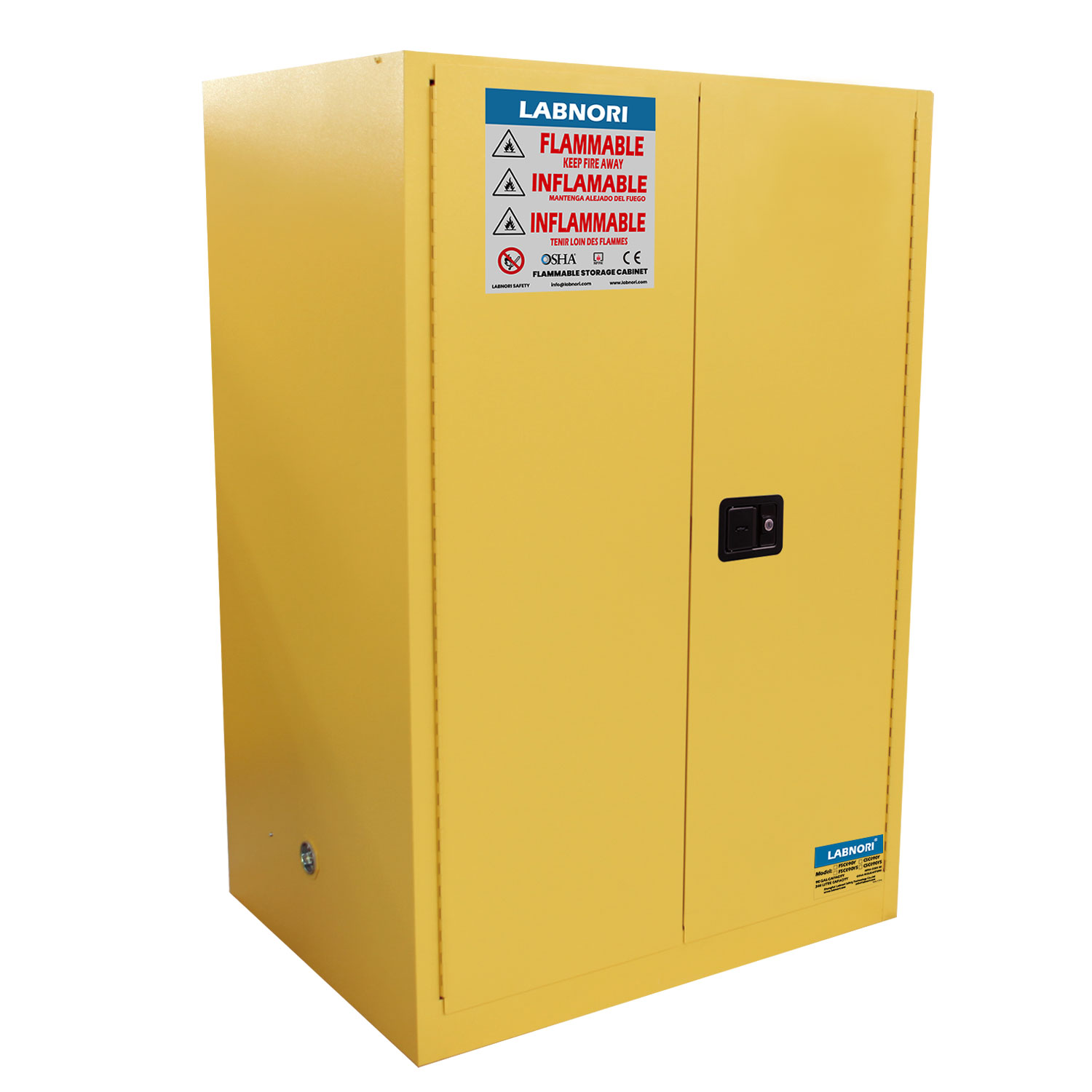 Flammable Storage Cabinet 90Gal/340L, Manual Door