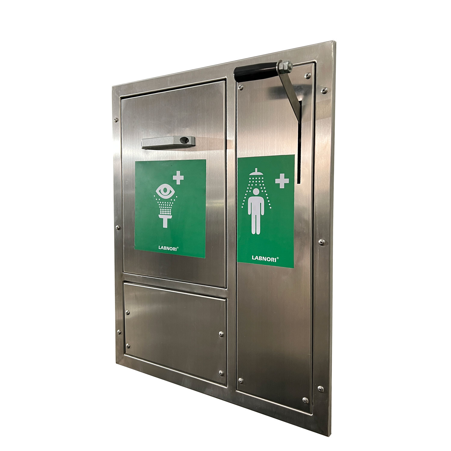 Recessed Laboratory Units Barrier-Free Eye/Face Wash and Safety Shower Station