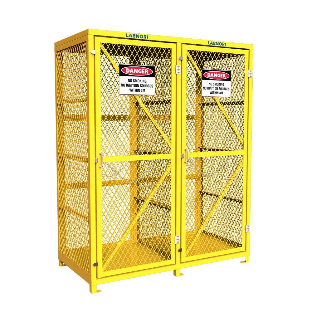 Gas Cylinder Storage Cage. 1 Storage Level Up To 18 G-Sized Cylinders