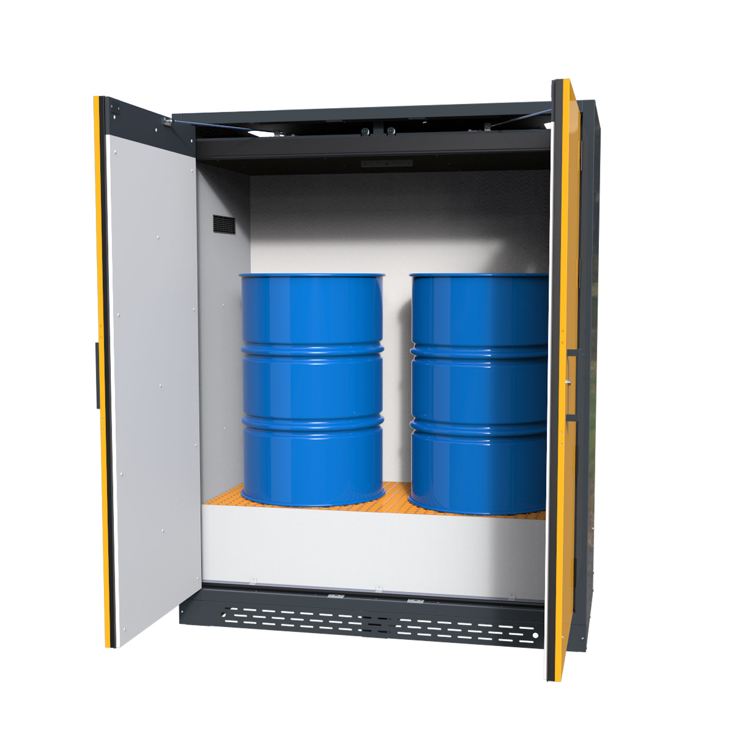 Type 90 Minute Drum Safety Storage Cabinet for 2 x 200 Litre Drums