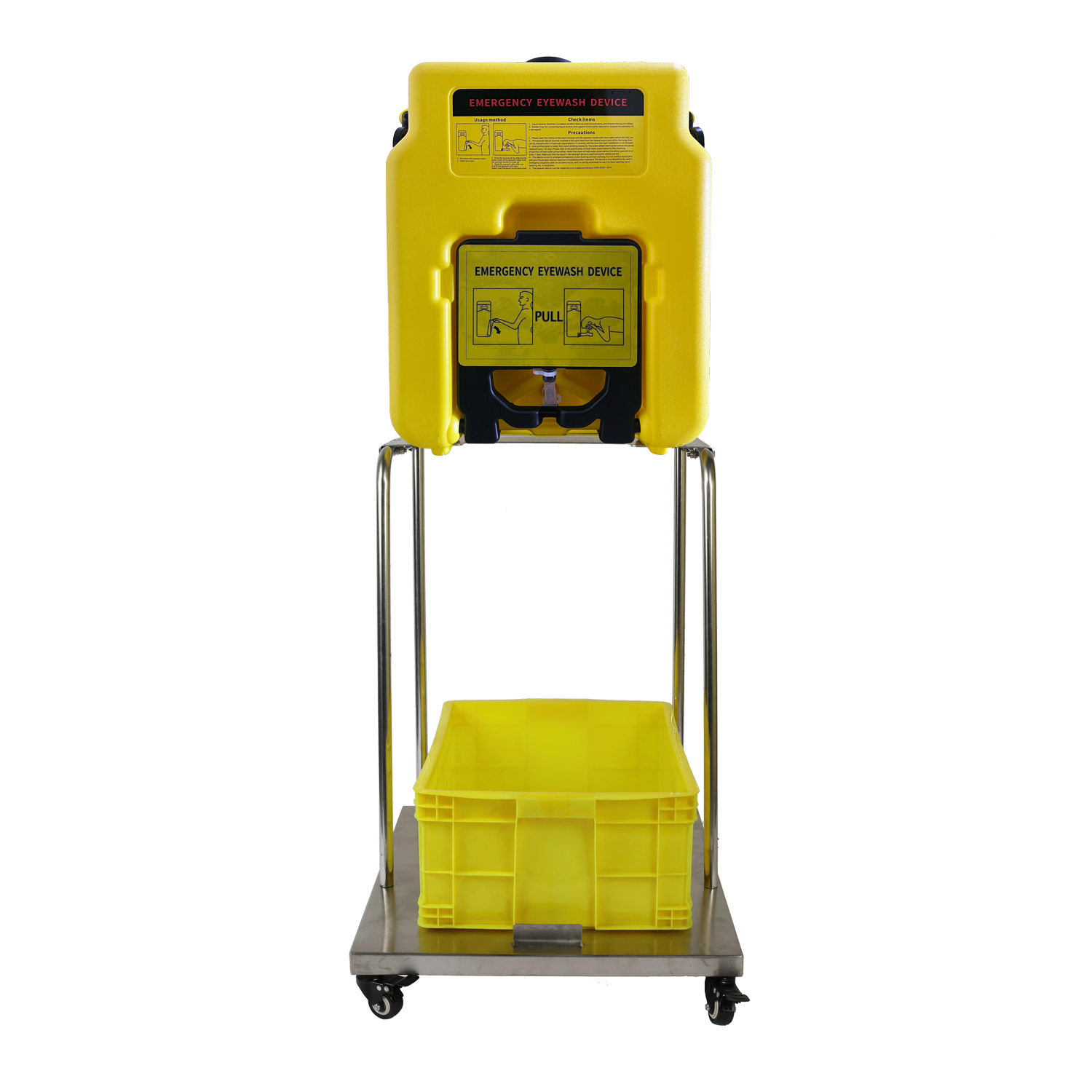 Portable Eyewash Station with Cart 14Gal/53L Model