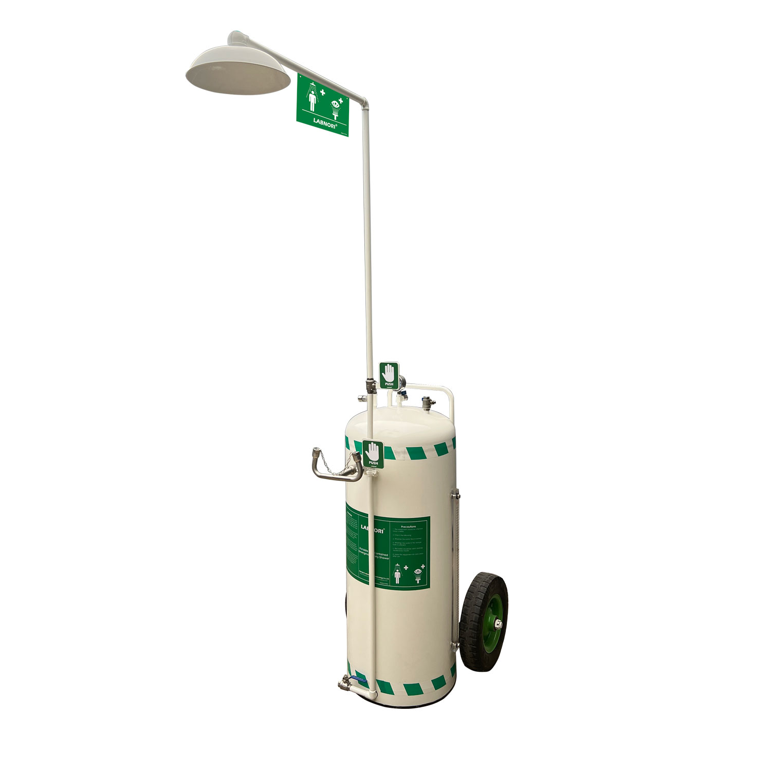 140L Portable Self-Contained Emergency Safety Shower and Eyewash with Epoxy Coating