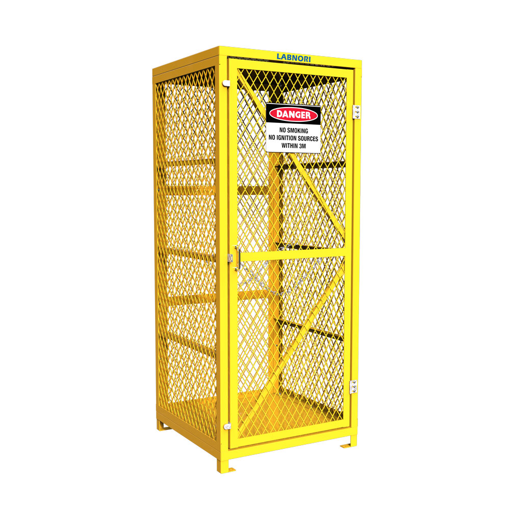 Gas Cylinder Storage Cage. 1 Storage Level Up To 9 G-Sized Cylinders