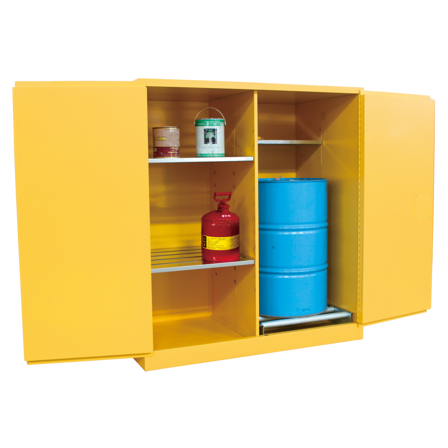 Flammable Liquids Drum Storage Cabinet 115Gal/434L, Manual Door