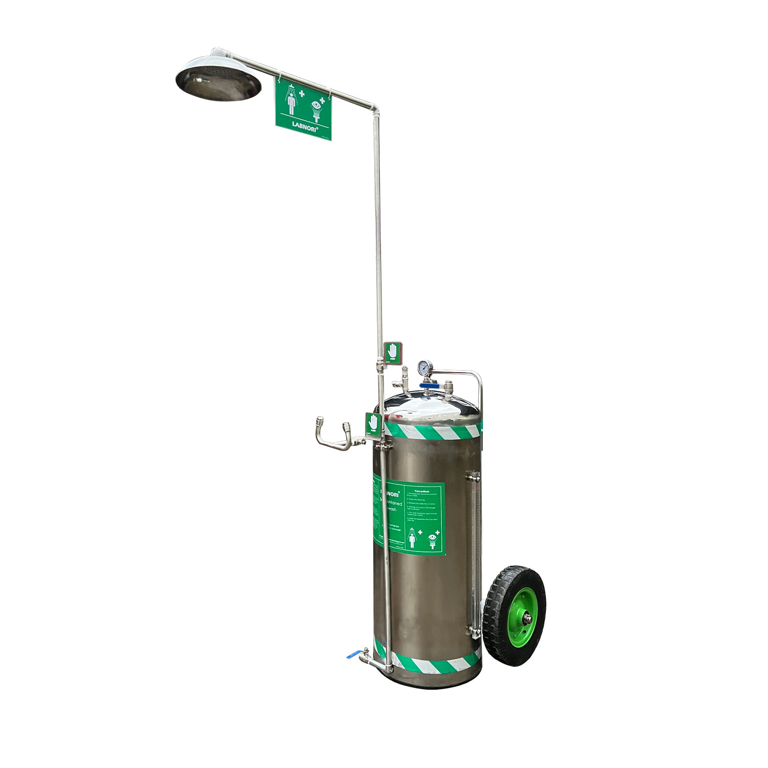 Portable Self-Contained Emergency Shower and Eyewash, Capacity 140L