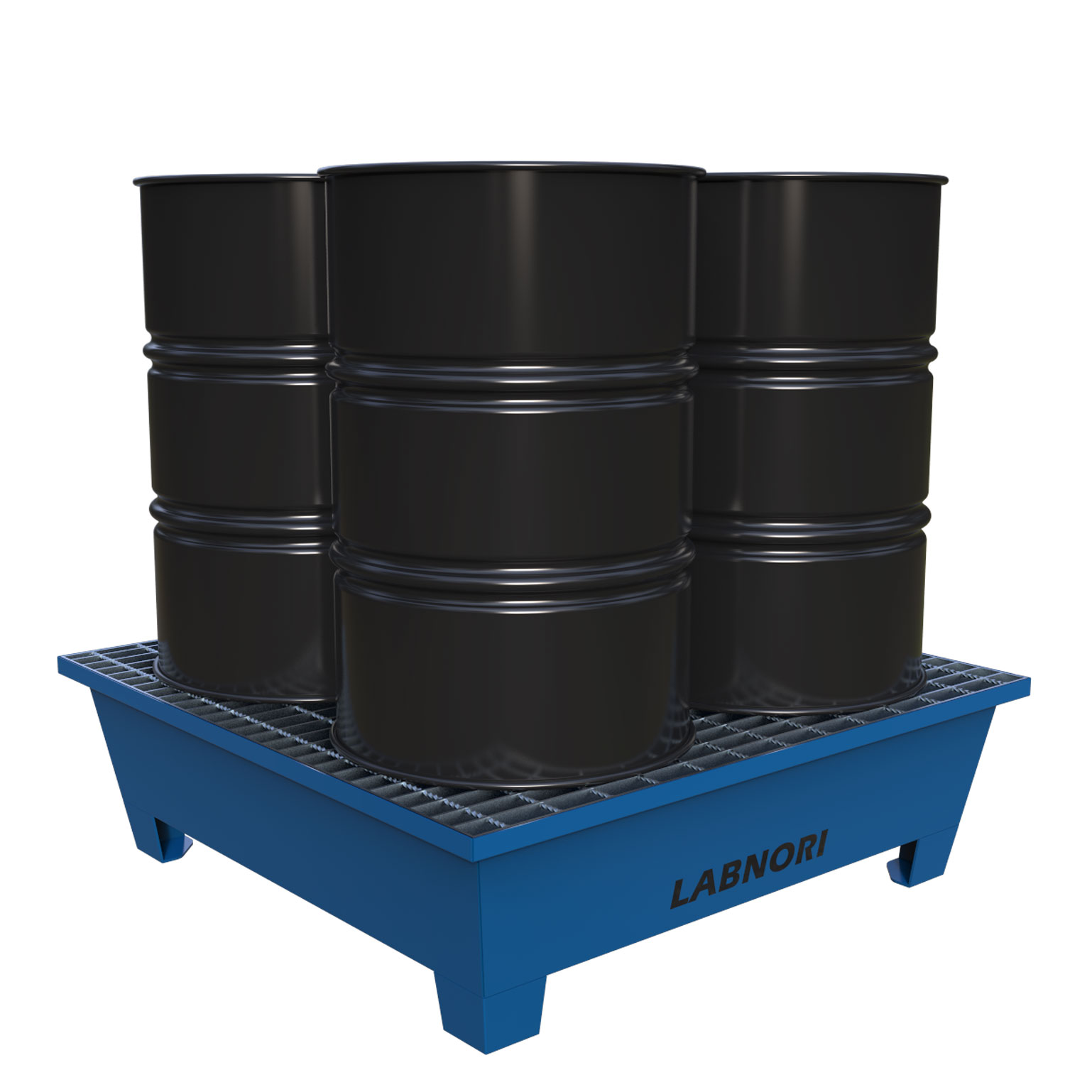 4 drum Galvanized Steel Spill Pallet, Capacity 420 L