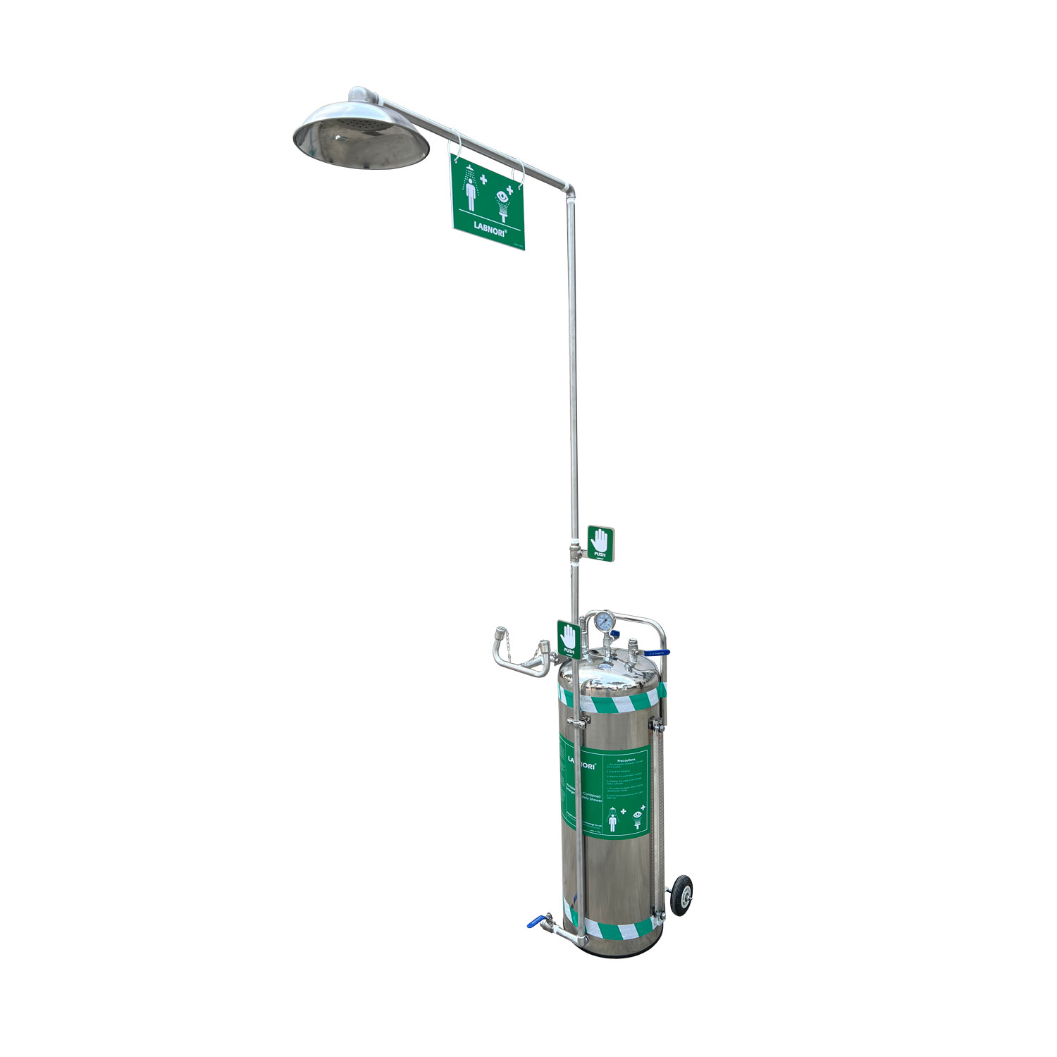 Portable Mobile Self-Contained Emergency Safety Shower and Eyewash 65L