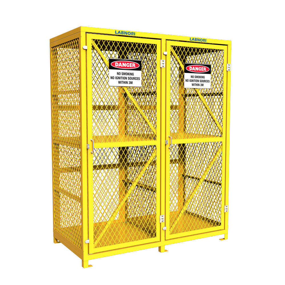 Forklift Storage Cage. 2 Storage Levels Up To 16 Forklift Cylinders