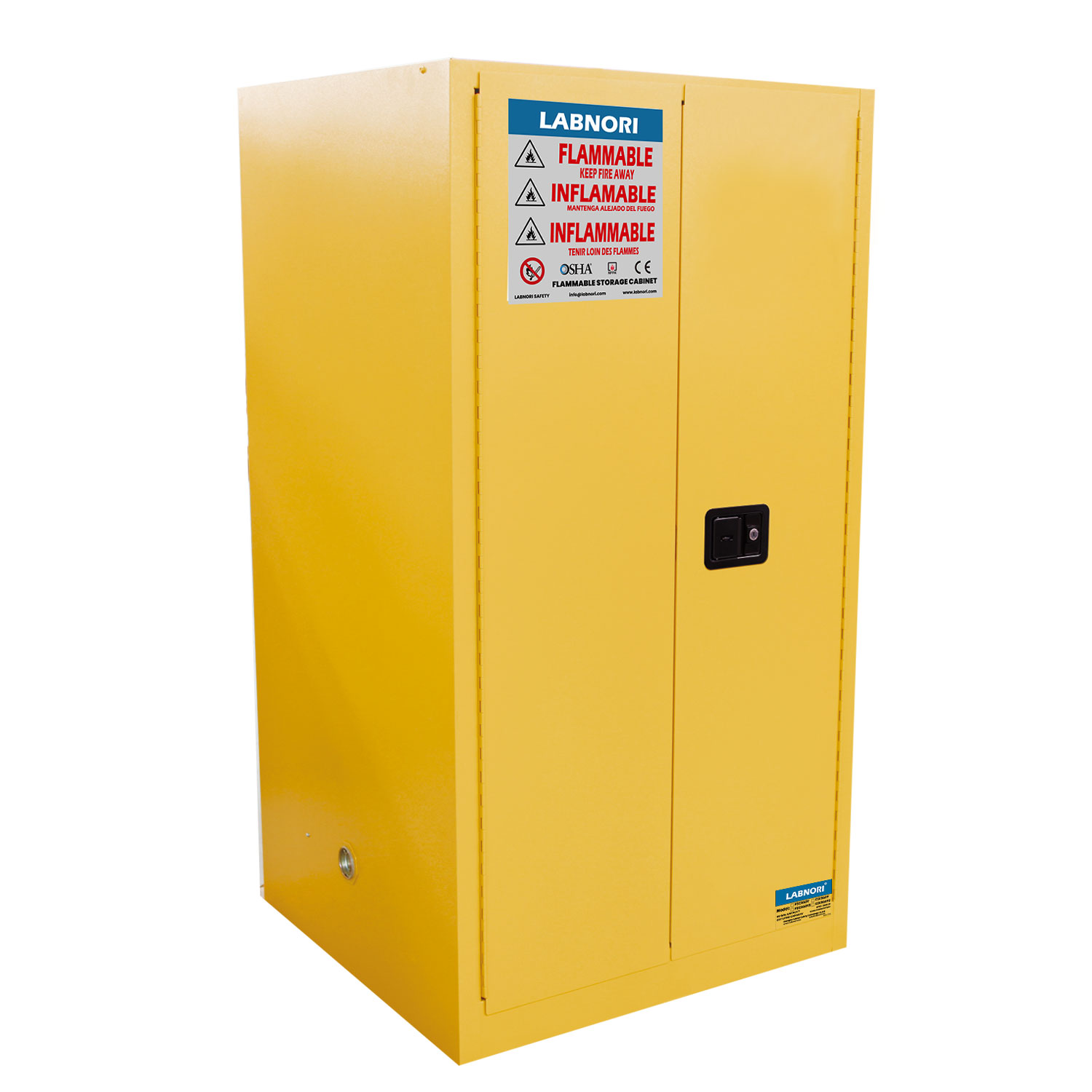 Flammable Storage Cabinet 60Gal/227L, Manual Door