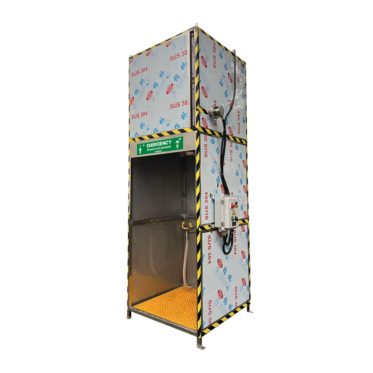 1500L Emergency Tank Fed Safety Shower and Eyewash