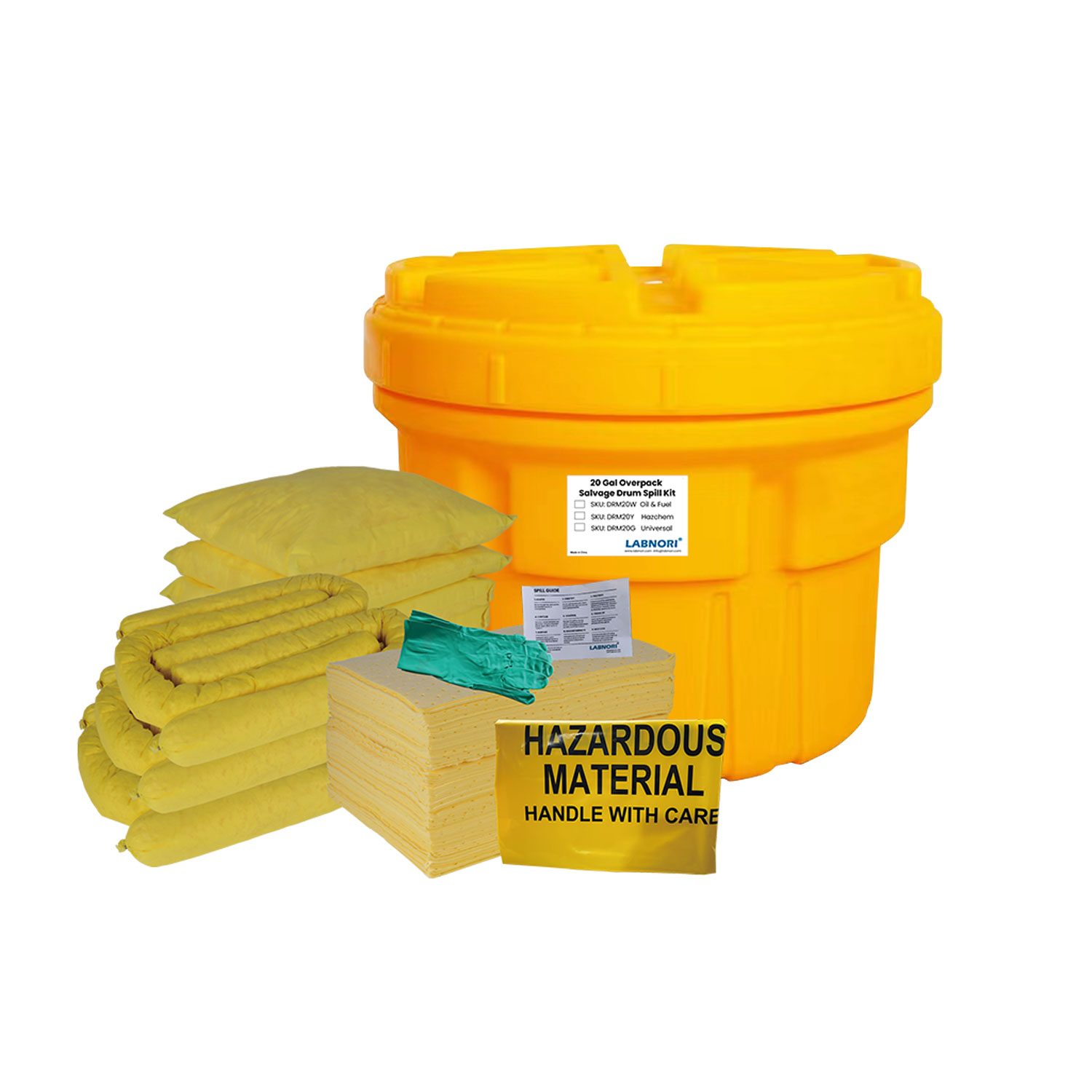 Chemical Hazchem 20 Gallon / 114 Litre Overpack Salvage Drum Spill Kit