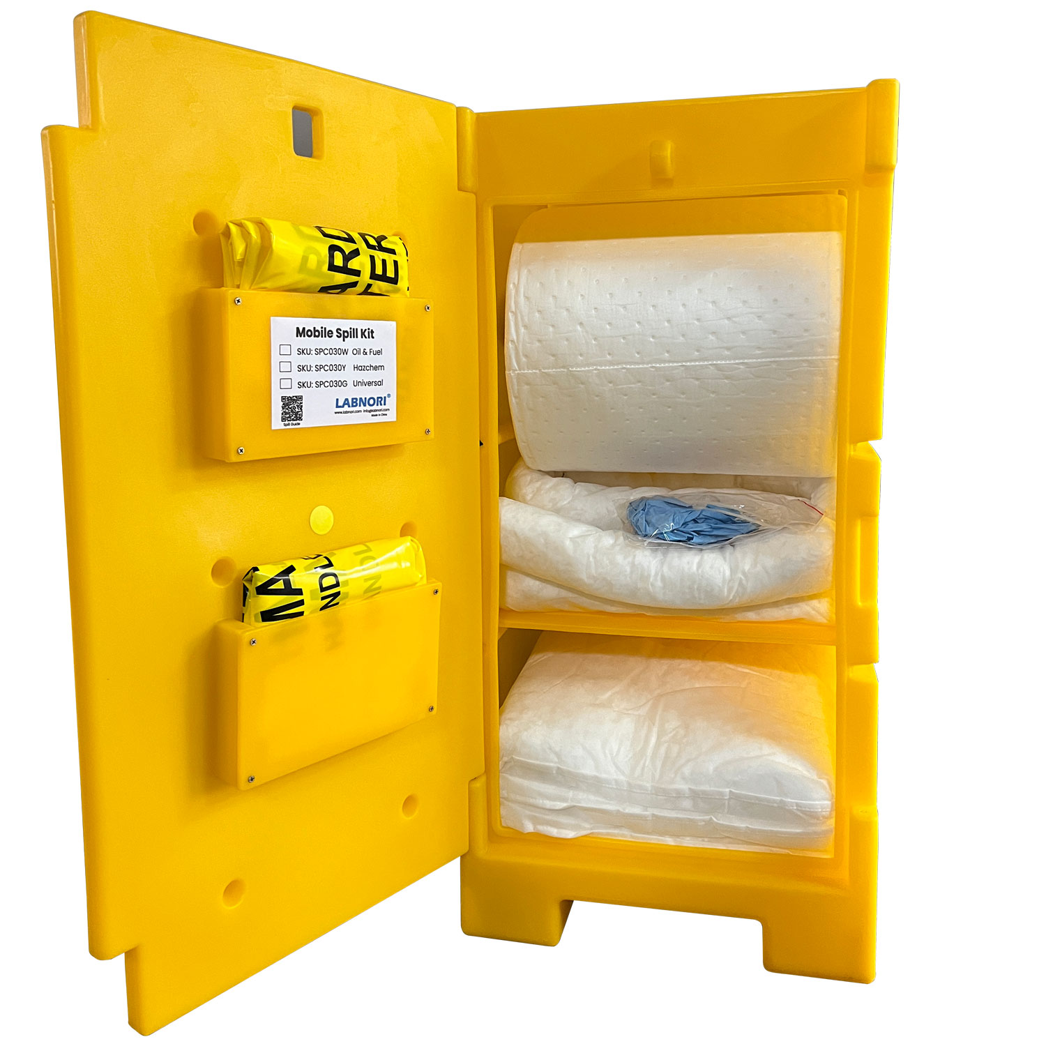 Oil Only Mobile Spill Kit Cabinet 30 Gallon
